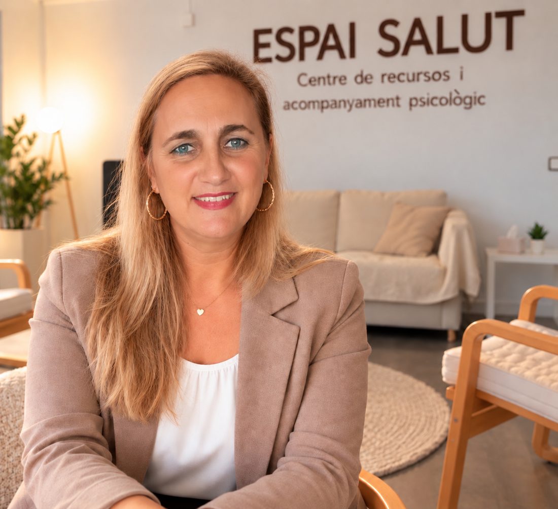 Mª Carmen Cabello León, psicòloga i neuropsicòloga, a la consulta d'ESPAI SALUT a Rubí